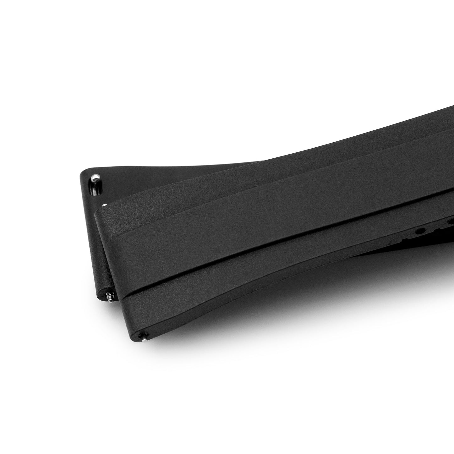 Quick Release FKM27 Black Titanium Slinea Clasp FKM Rubber watch strap, 20mm or 22mm