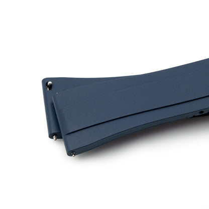 Quick Release FKM27 Navy Blue Titanium Slinea Clasp FKM Rubber watch strap, 20mm or 22mm