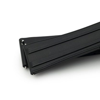 20mm Quick Release FKM28 Black FKM Rubber watch strap 