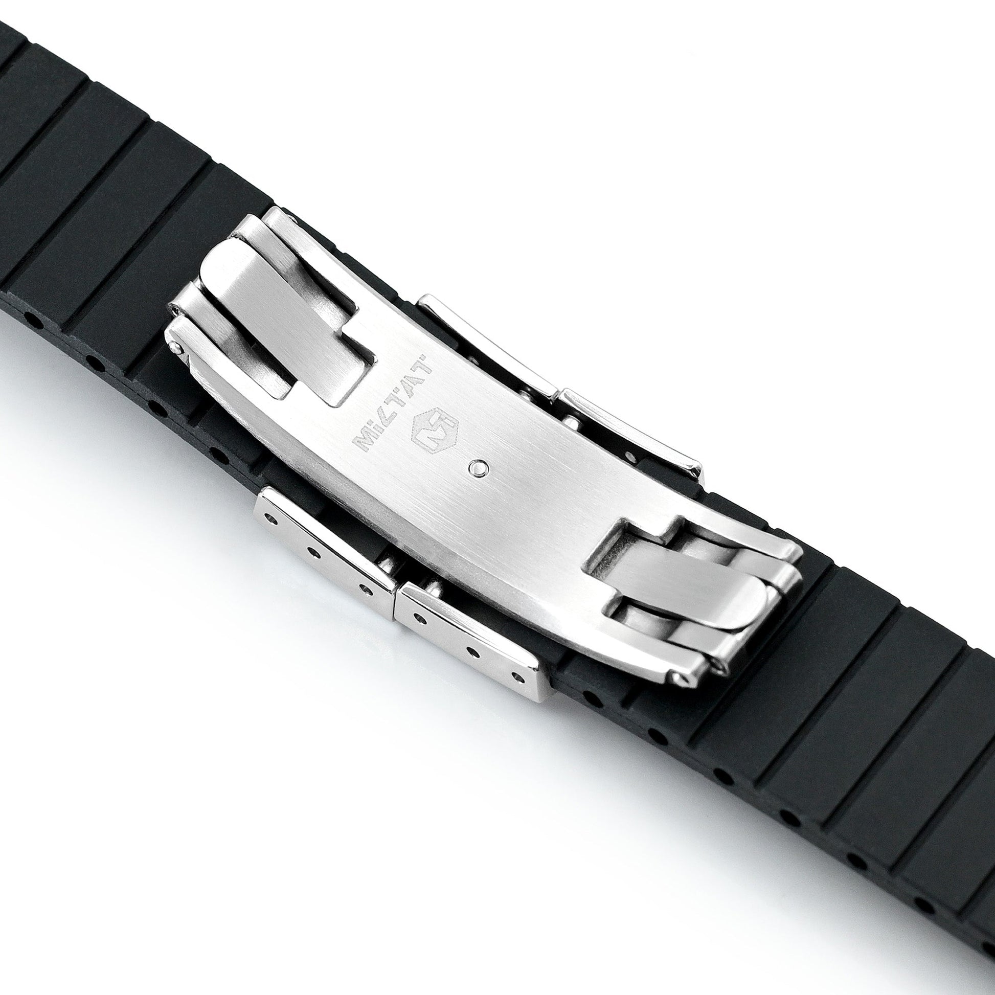 20mm FKM31 Black Rubber Quick Release Watch Band for TUD BB58