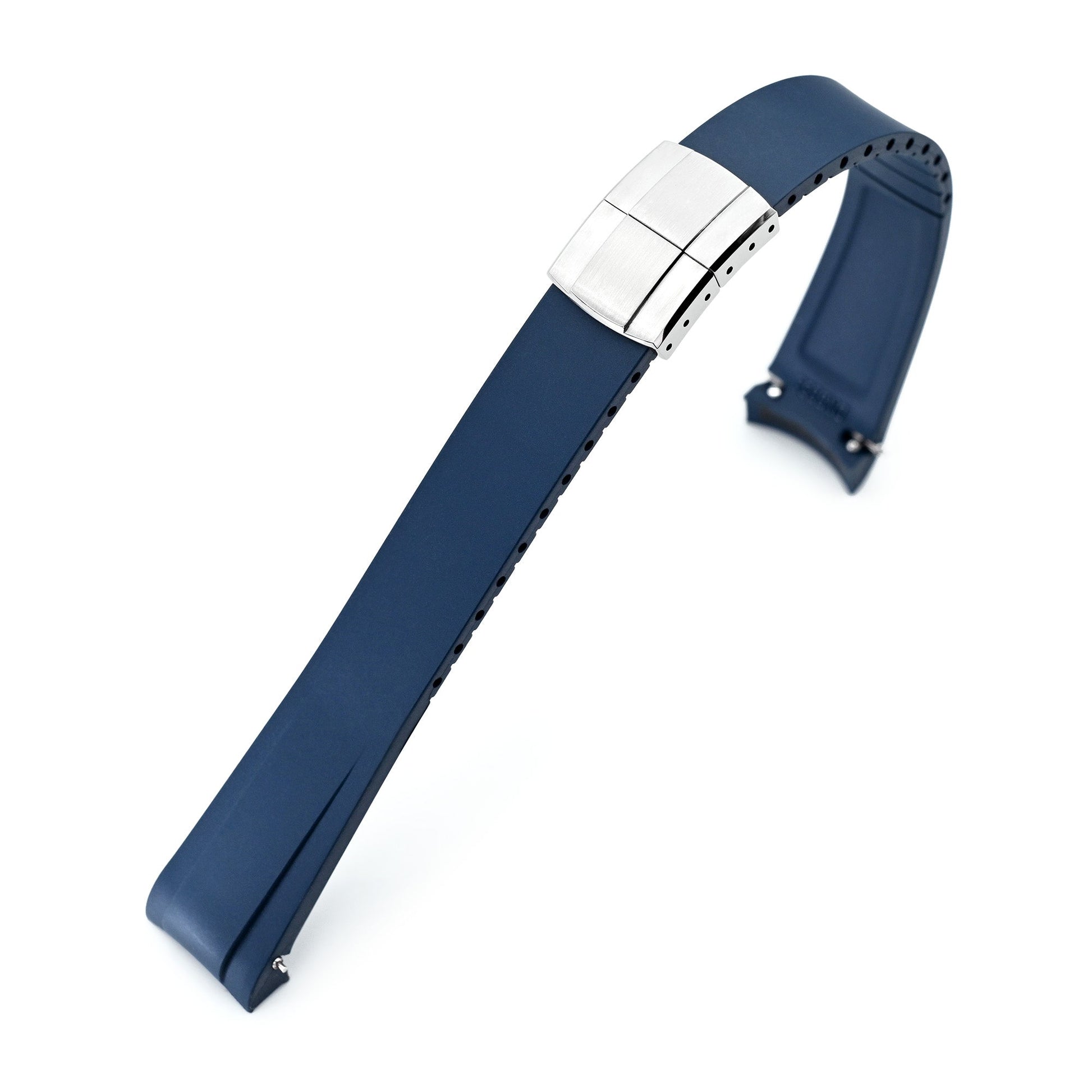 20mm FKM31 Navy Blue Rubber Quick Release Watch Band for TUD BB58