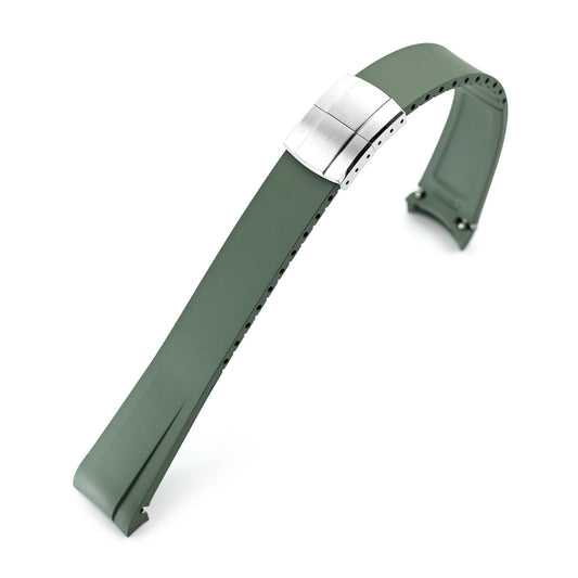 20mm FKM31 Military Green Rubber Quick Release Watch Band for TUD BB58