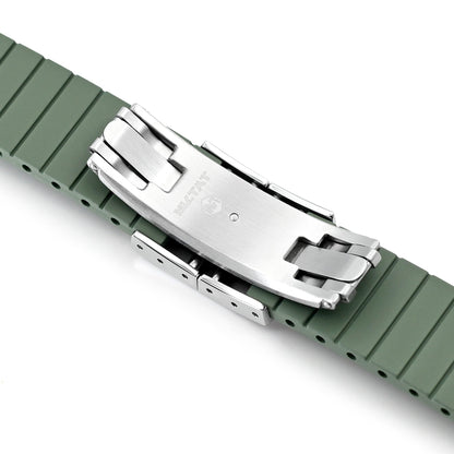 20mm FKM31 Military Green Rubber Quick Release Watch Band for TUD BB58