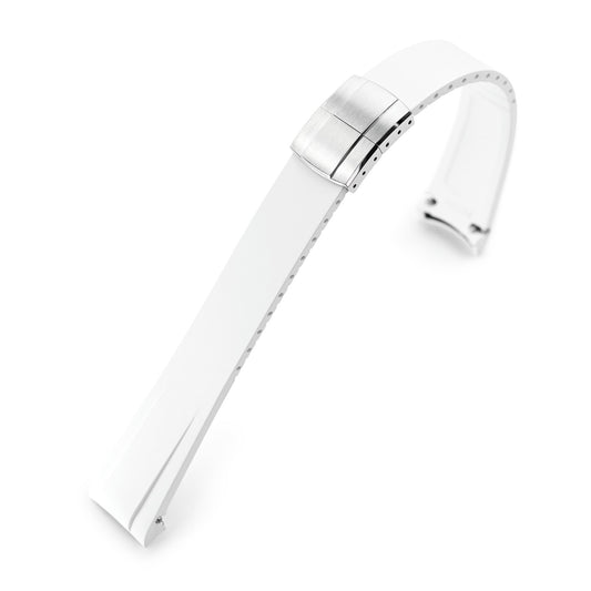 20mm FKM31 Off White Rubber Quick Release Watch Band for TUD BB58