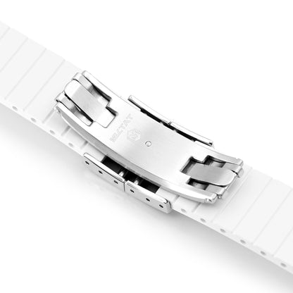 20mm FKM31 Off White Rubber Quick Release Watch Band for TUD BB58