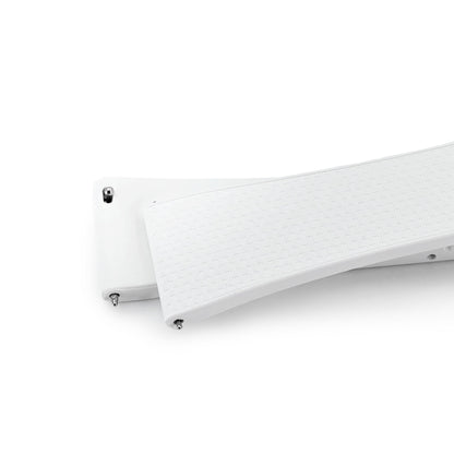 20mm FKM32 Off White Rubber Quick Release Watch Band, Deployment Clasp