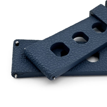 20mm or 22mm FKM36 Navy Blue Large Holes Rally FKM Quick Release Rubber watch band