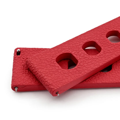 20mm or 22mm FKM36 Red Large Holes Rally FKM Quick Release Rubber watch band
