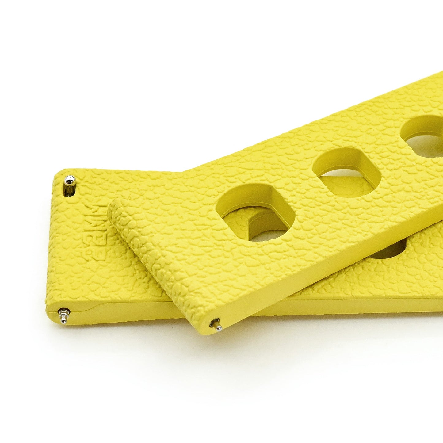 20mm or 22mm FKM36 Yellow Large Holes Rally FKM Quick Release Rubber watch band