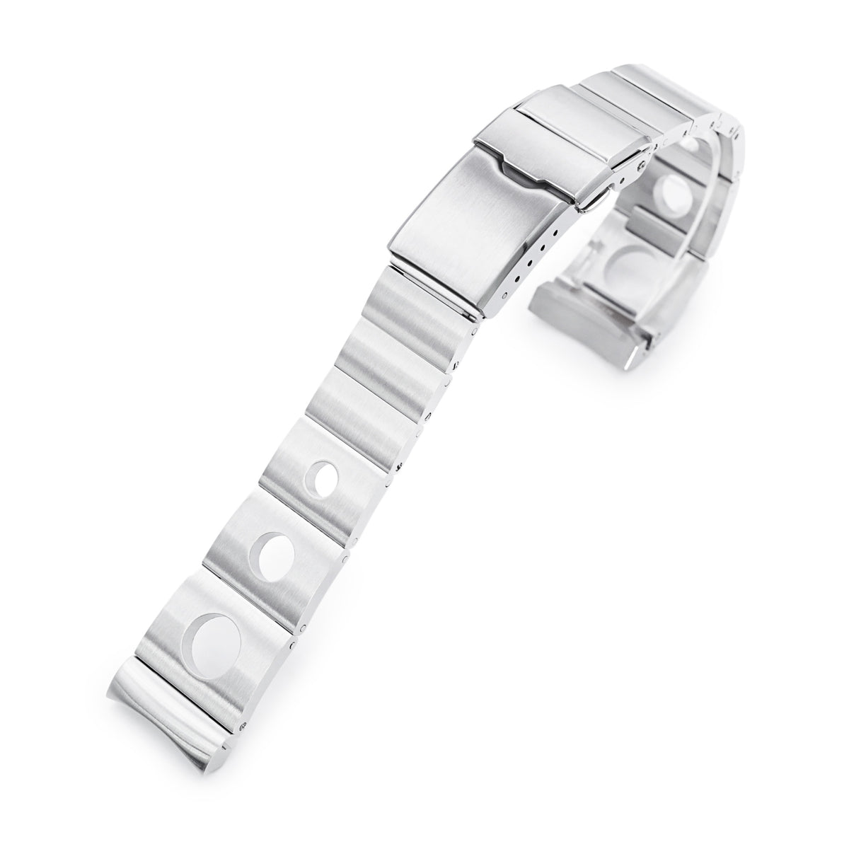 20mm Rollball version II for Omega Seamaster 42mm Baton Diver Clasp Brushed