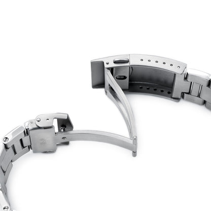 20mm Retro Shaver Blade compatible with Seiko SKX013 V-Clasp Brushed
