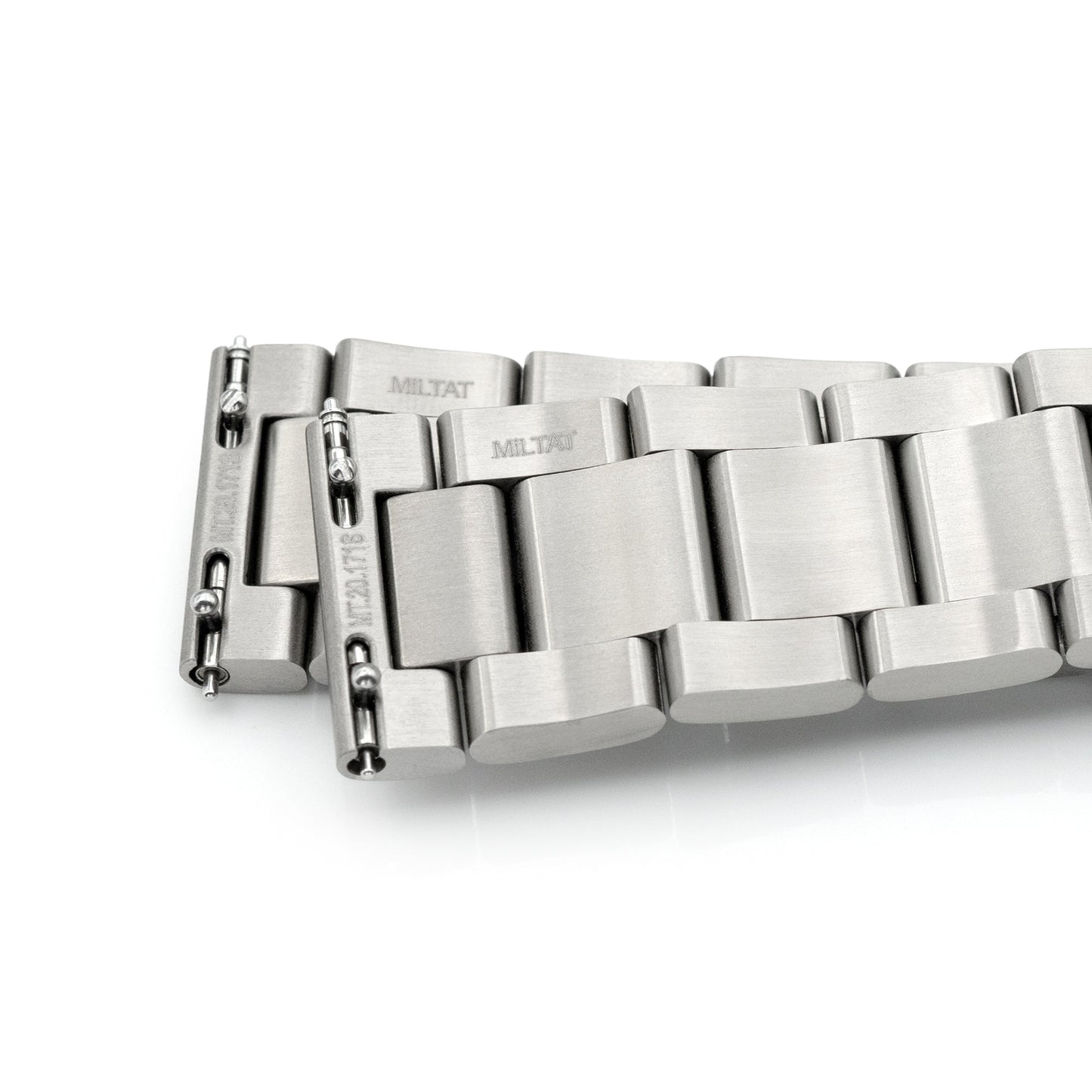 20mm or 22mm Super-O2 (Pull-Twist) QR Watch Band Straight End Quick Release, Brushed Slinea Clasp