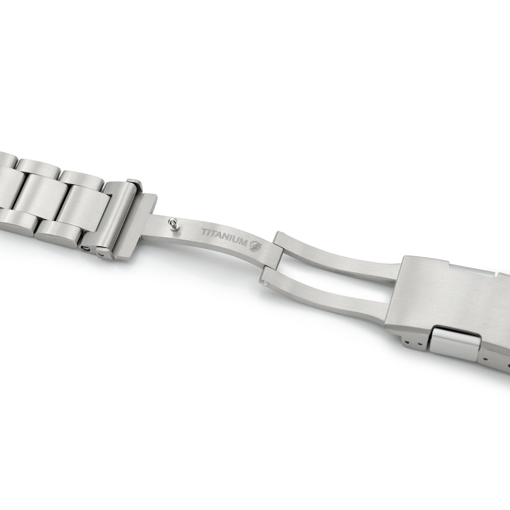 20mm or 22mm Super-O2 (Pull-Twist) QR Watch Band Straight End Quick Release, Brushed Slinea Clasp