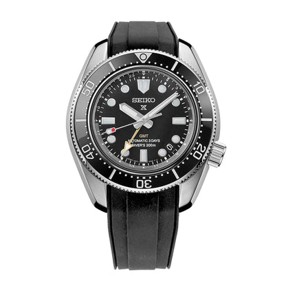 StrapXPro - SBX1A Rubber Strap for Seiko Prospex 1968 Diver¡¦s Modern Re-interpretation MM200 GMT Series SPB381, Black 