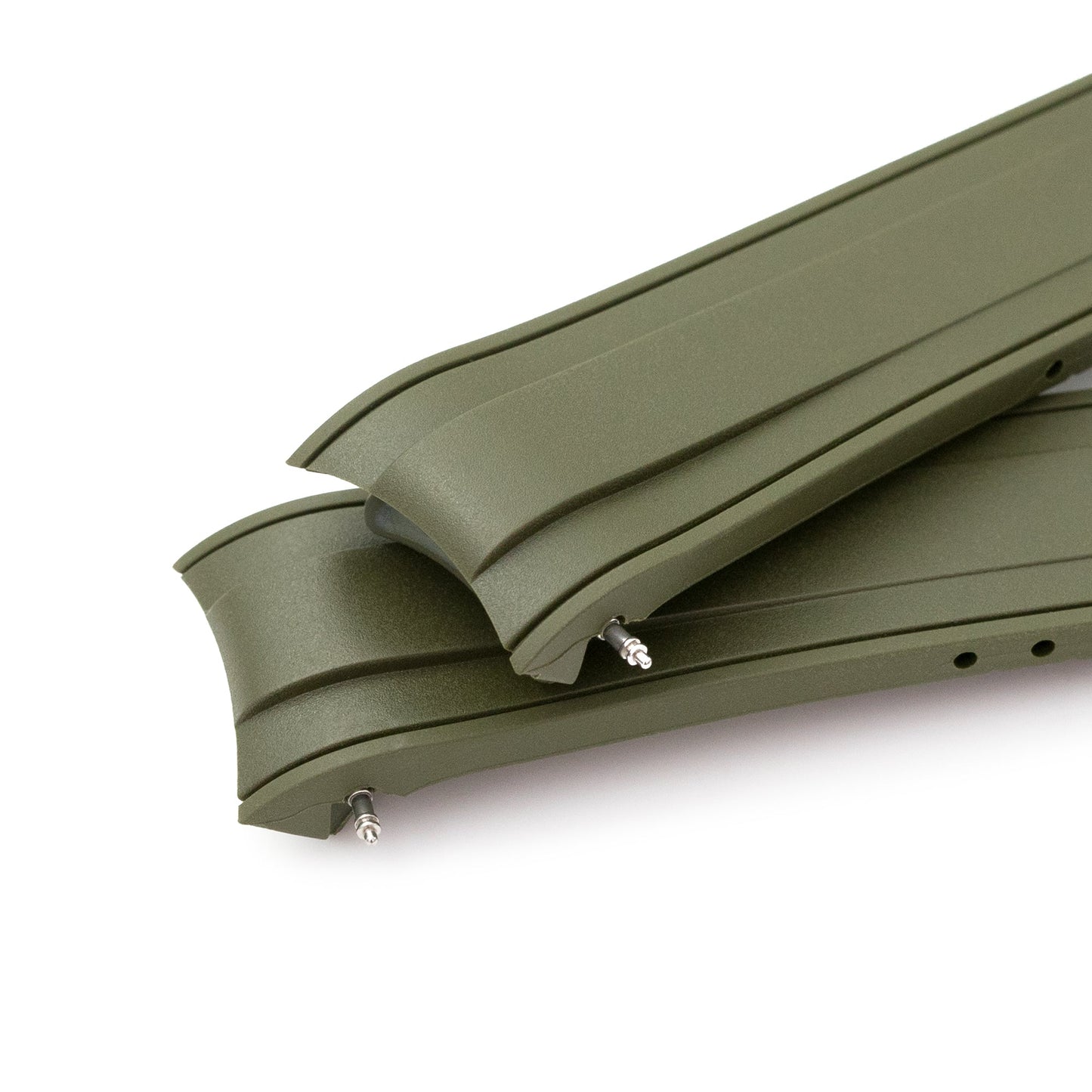 StrapXPro - SX1A Rubber Strap for New Seiko 5 Sport 5KX/GMT, Military Green