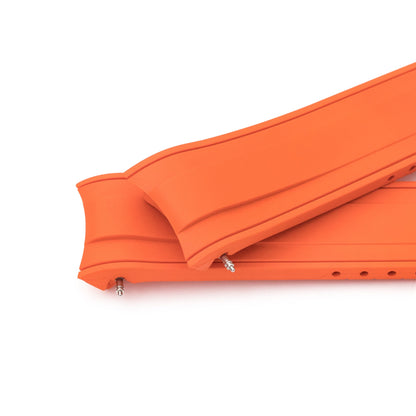 StrapXPro - SX1A Rubber Strap for New Seiko 5 Sport 5KX/GMT, Orange