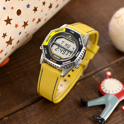 20mm Yellow Sailcloth Quick Release Nylon, Blue St., Polished