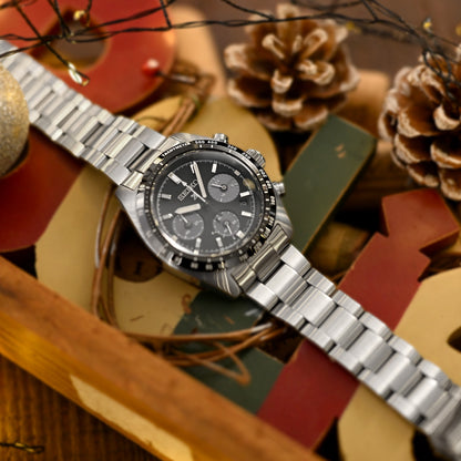 Super-O Boyer for Seiko Prospex Speedtimer V-Clasp, Brushed