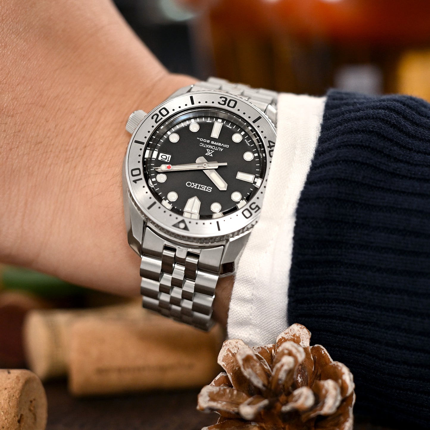 20mm Angus-J Louis for Seiko SPB185 Baton Diver Clasp Brushed