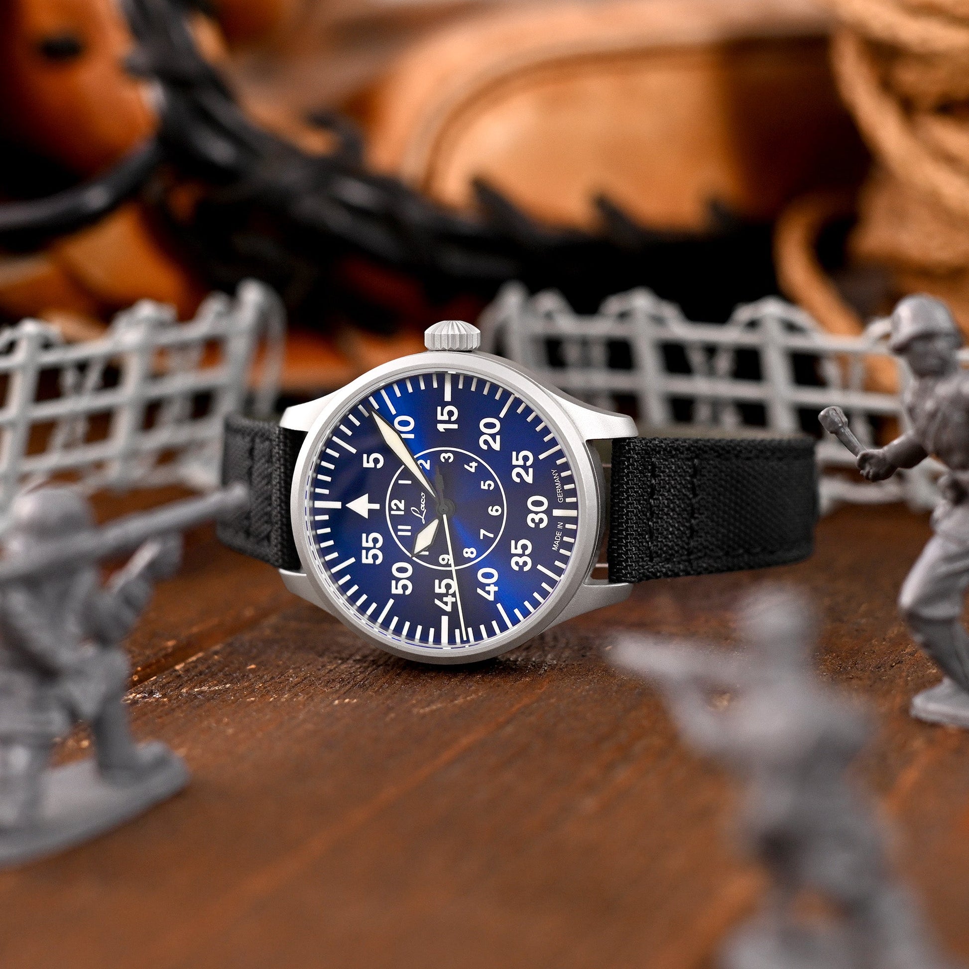 Laco Aachen Blaue Stunde 39 Pilot Watch