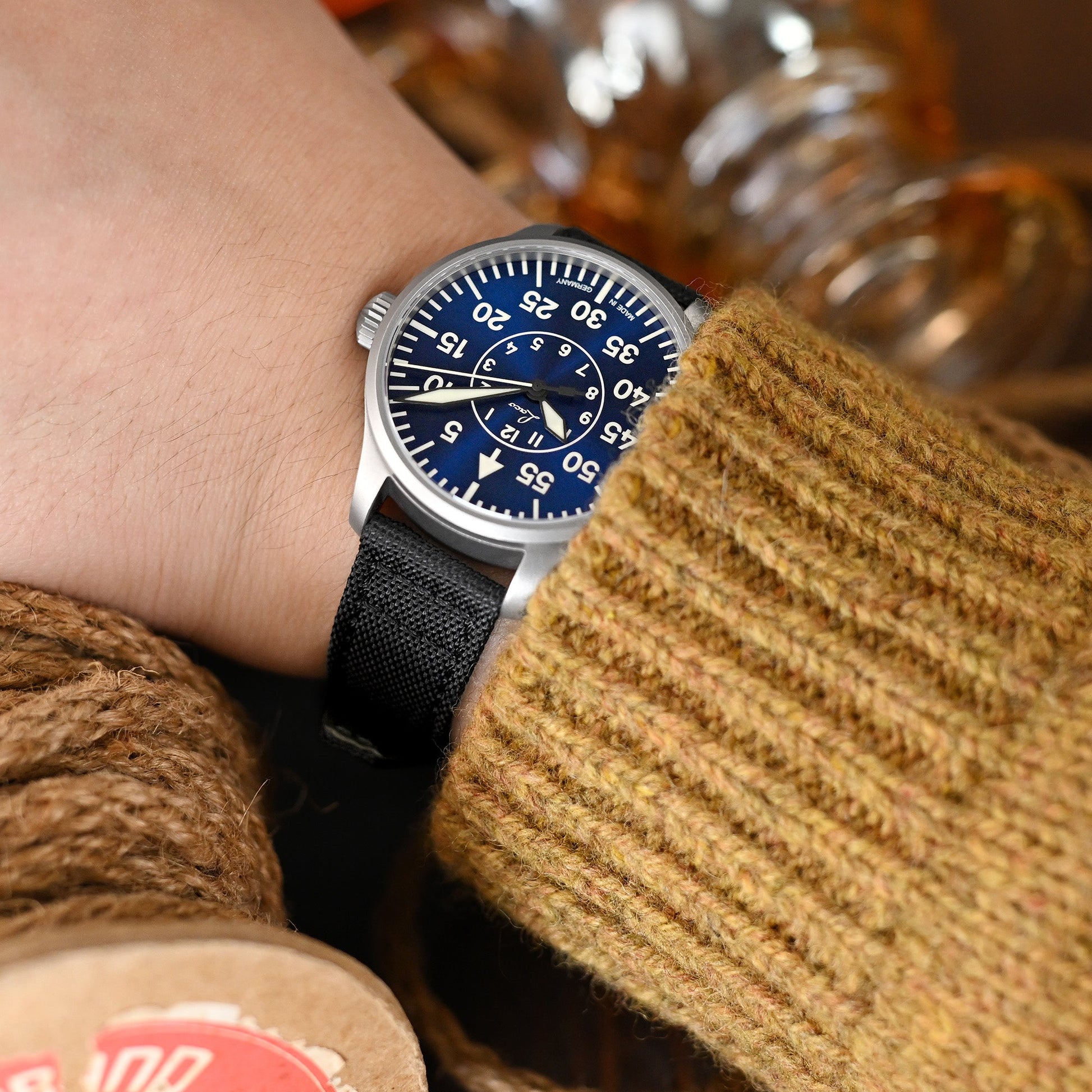 Laco Aachen Blaue Stunde 39 Pilot Watch
