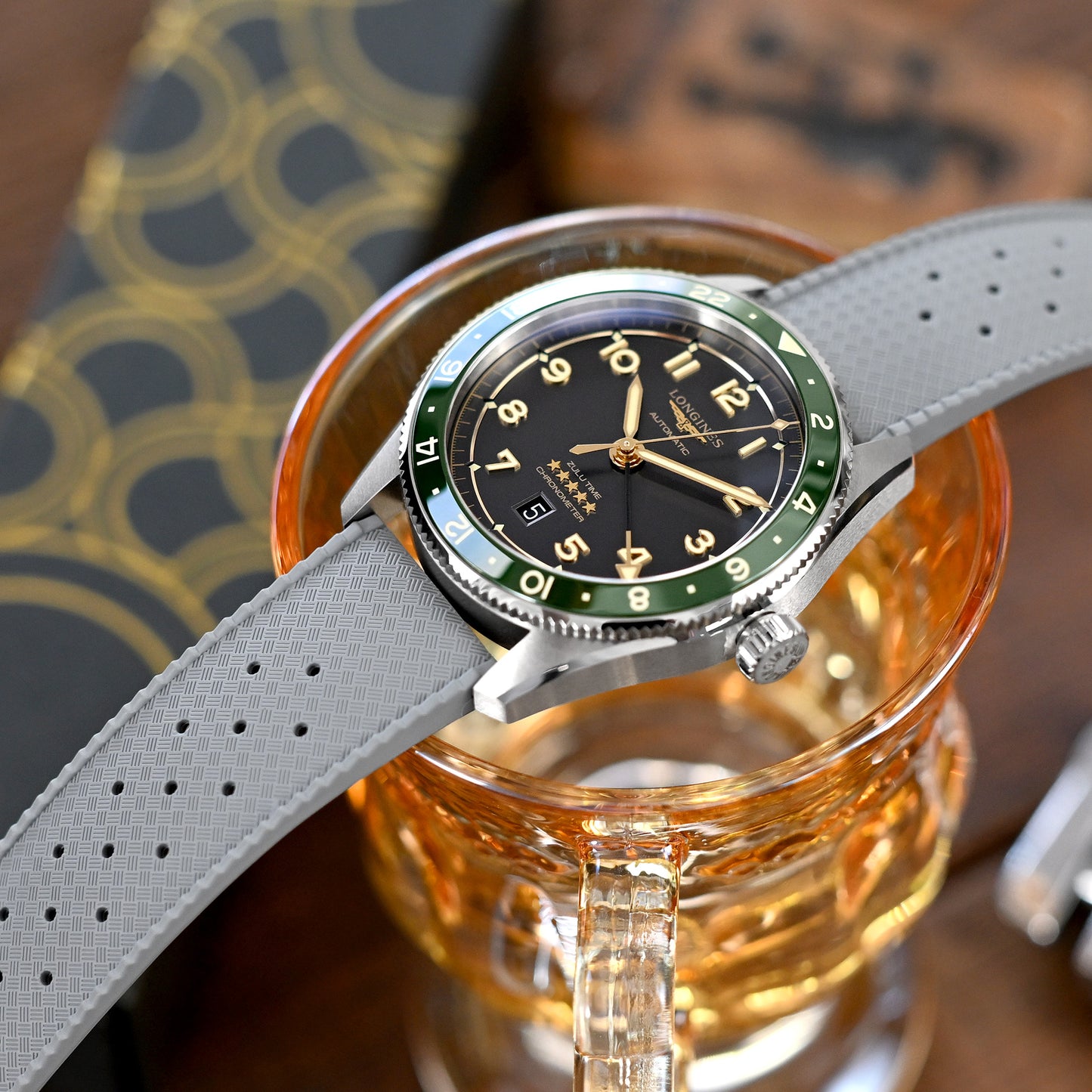 Grey Tropic Pro FKM Quick Release rubber strap