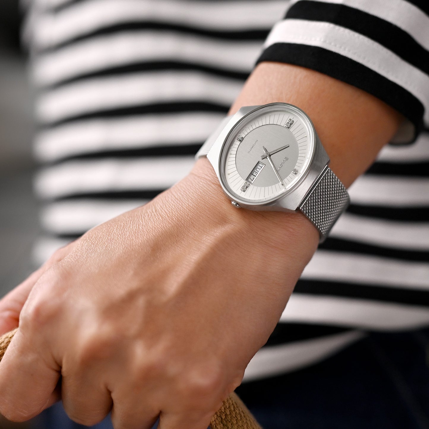 Quick Release Classic Superfine Wire Mesh Band, Brushed
