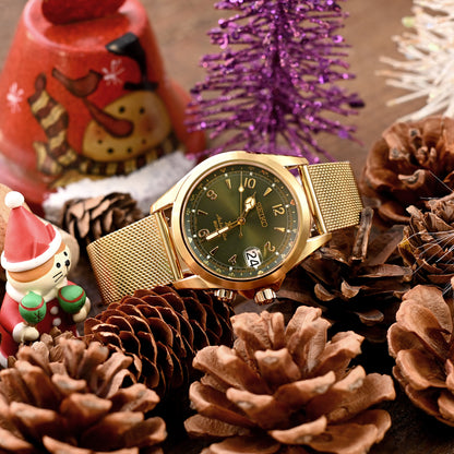 Classic Superfine Wire Mesh Band, Polished IP Gold