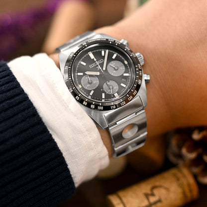 Rollball II for Seiko Prospex Speedtimer V-Clasp, Brushed