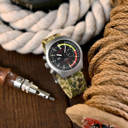 Sinn 157 EZM-4 Chronograph day-date black Dial