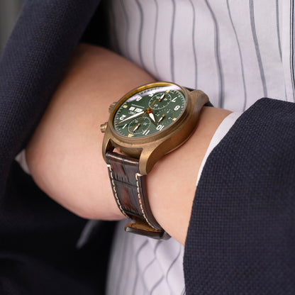  IWC Pilot Spitfire Chronograph Bronze Watch Band 