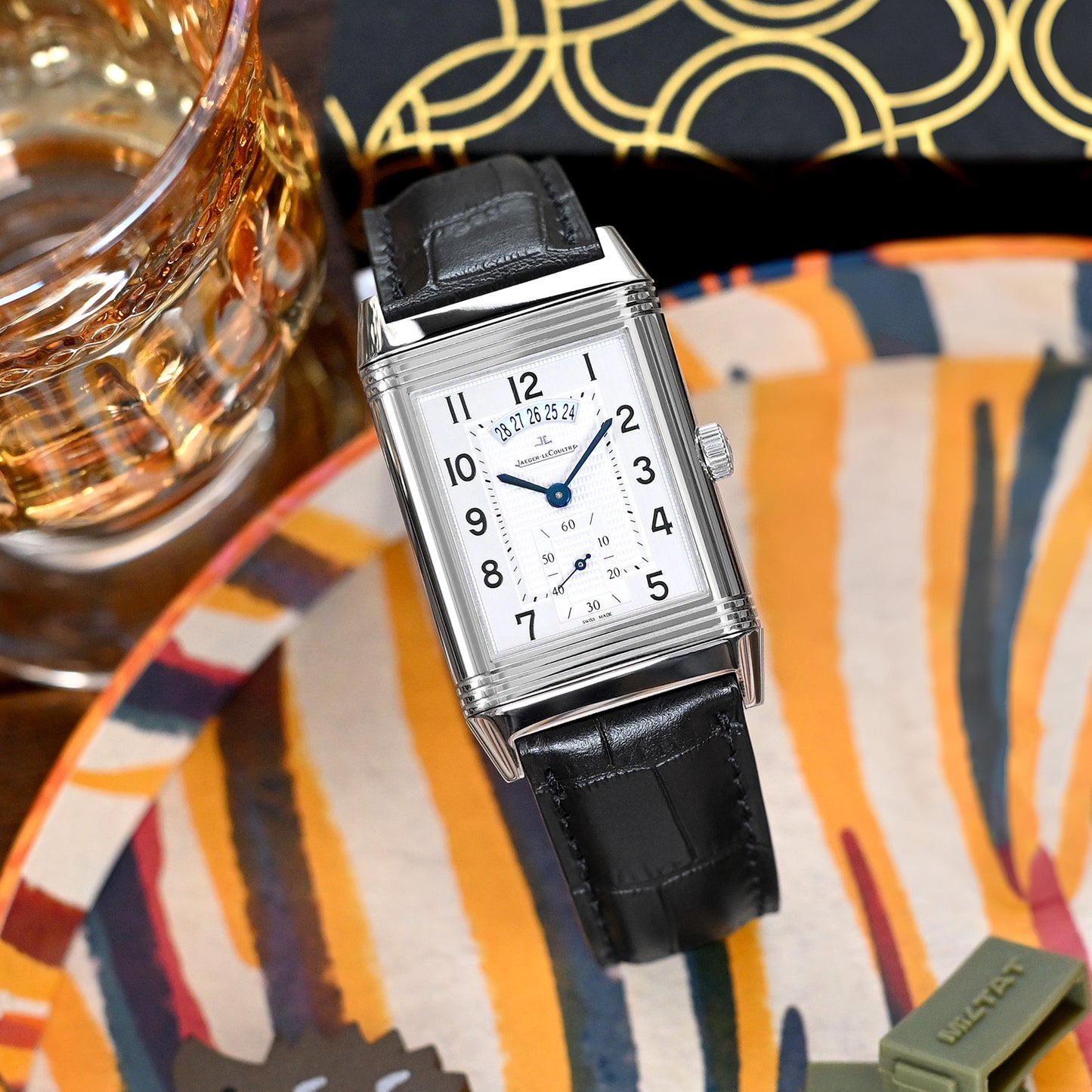 Q.R. Black CrocoCalf (Italian Croco Grain)