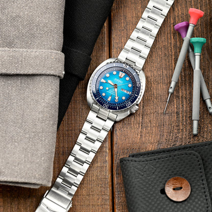 22mm Super-O Boyer compatible with Seiko SRP777, V-Clasp