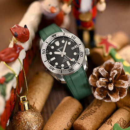 StrapXPro - SBX1A Rubber Strap for Seiko Prospex Steelmaster SPB185 Series, Green