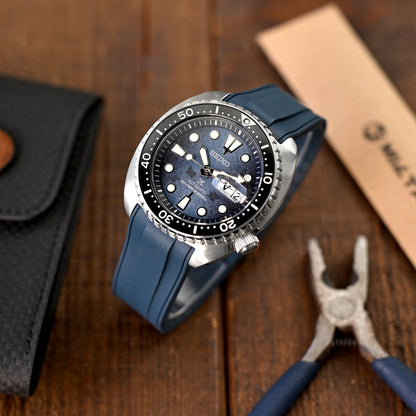 StrapXPro - STX1A Rubber Strap for Seiko Prospex Turtle Series, Blue