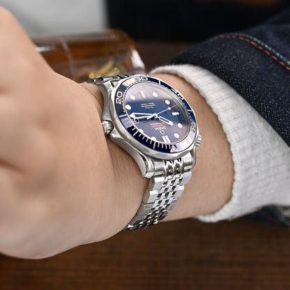20mm Asteroid for Omega Seamaster 41mm Brushed and Polished