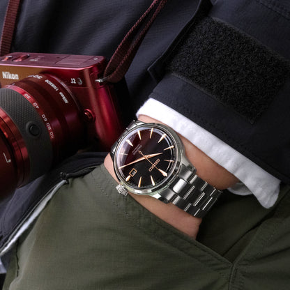 Super-O Boyer for Seiko Cocktail V-Clasp, Brushed with Polished Center