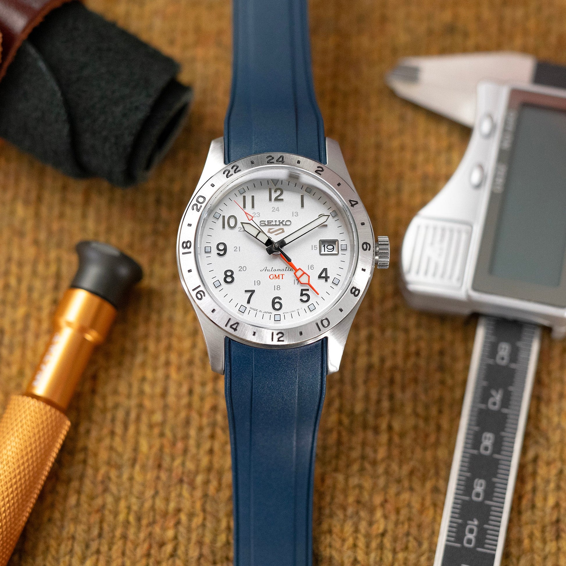Seiko 5 Sports Field GMT Series SSK059 White Dial