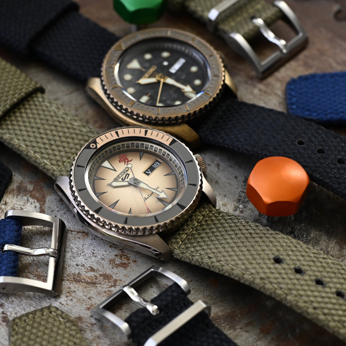 Q.R. 2-pcs Premium Nylon weaved, Military Green