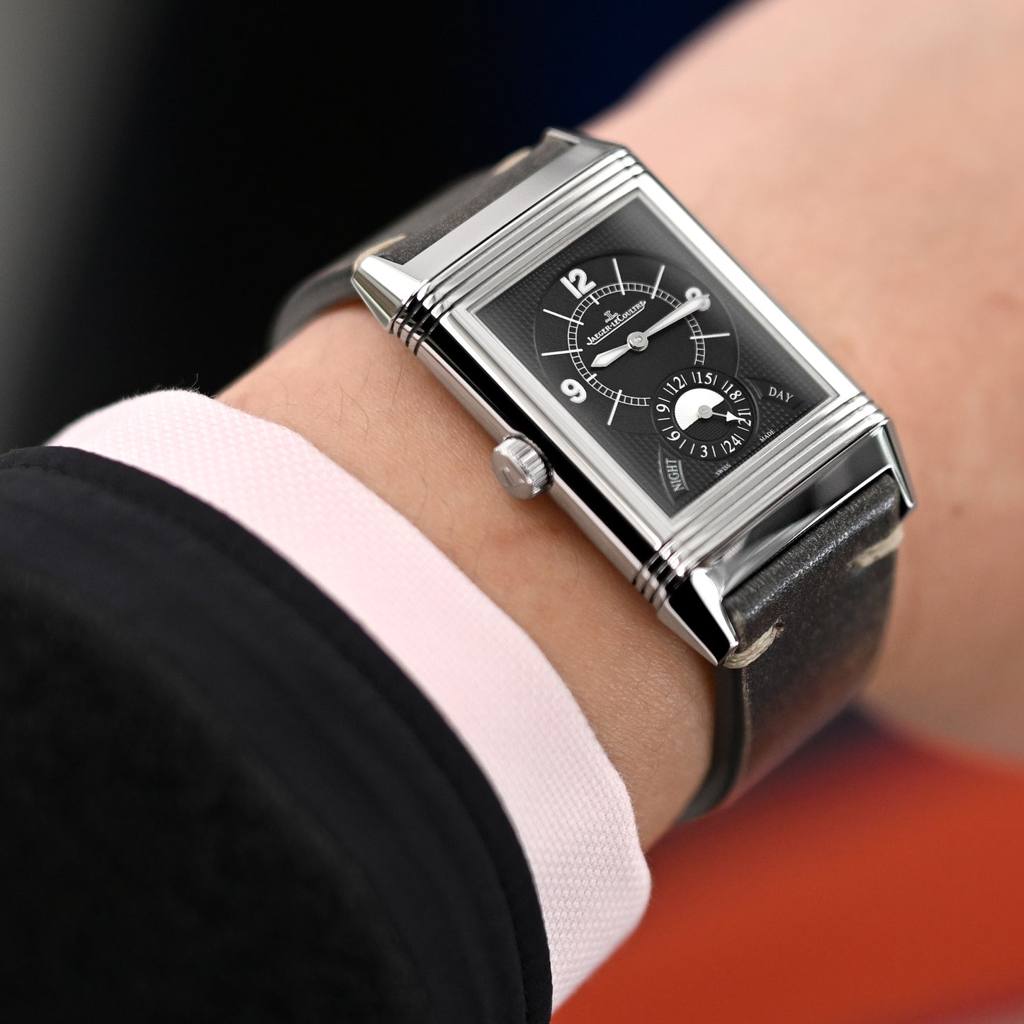 Q.R. 22mm Italian Handmade Vintage Black, Khaki St.