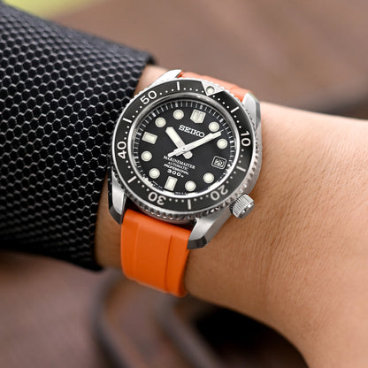 FKM27 Orange FKM Rubber Watch Strap