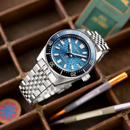 Asteroid for Seiko 63Mas 40.5mm V-Clasp, Brushed with Polished Center