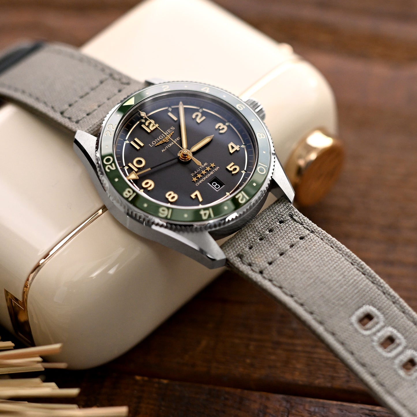 Green Quick Release Canvas watch strap