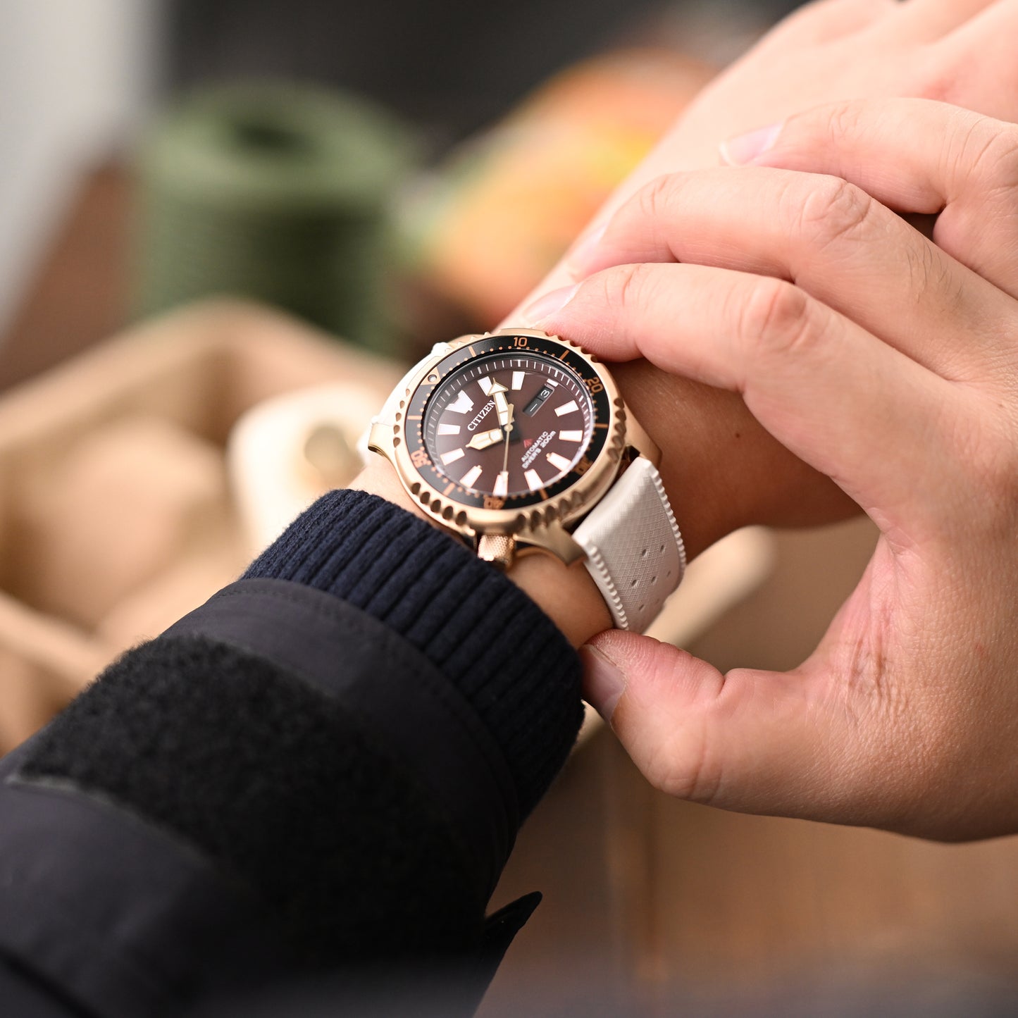 White Tropic Pro FKM Quick Release rubber strap