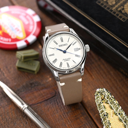 20mm Taupe Quick Release Buttero Italian Leather Watch Strap