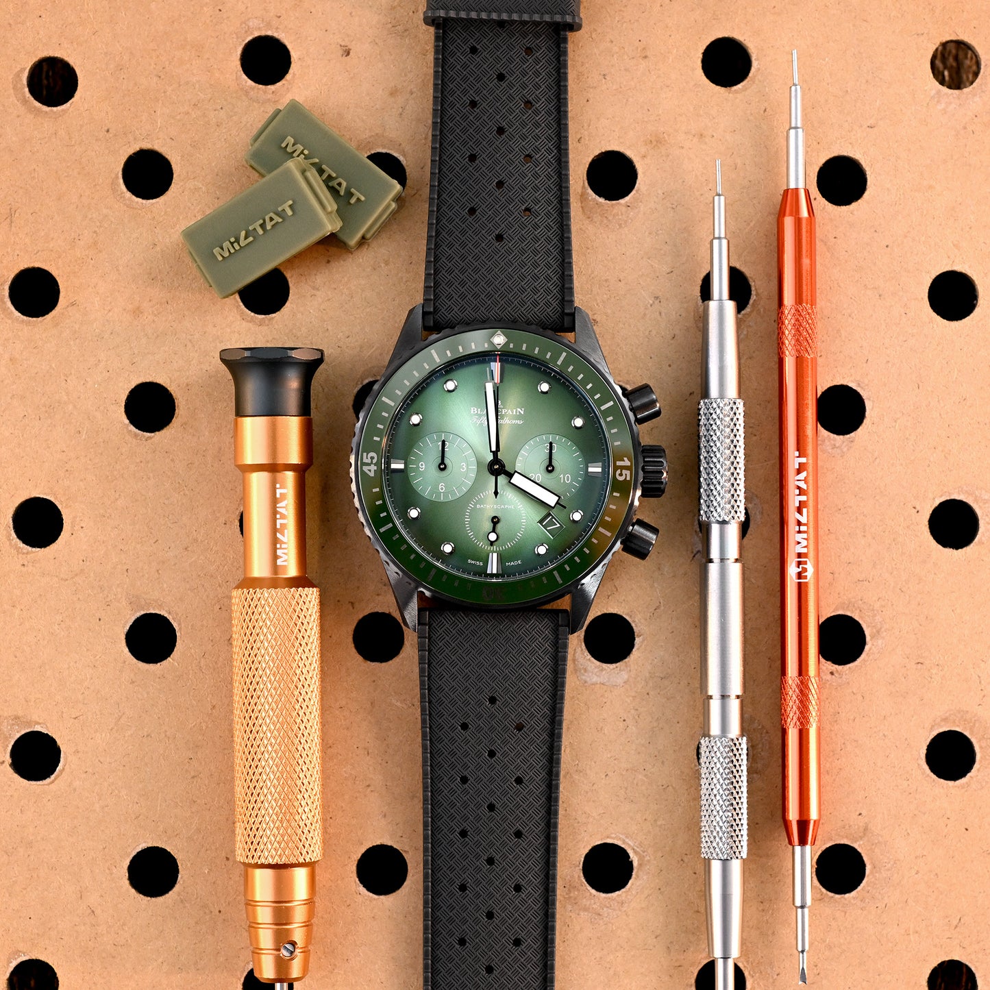 Black Tropic Pro FKM Quick Release rubber strap