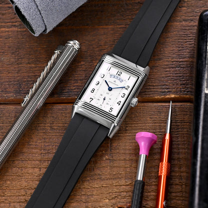 FKM27 Black FKM Rubber Watch Strap