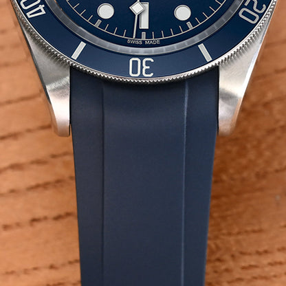 20mm FKM31 Navy Blue Rubber Quick Release Watch Band for TUD BB58