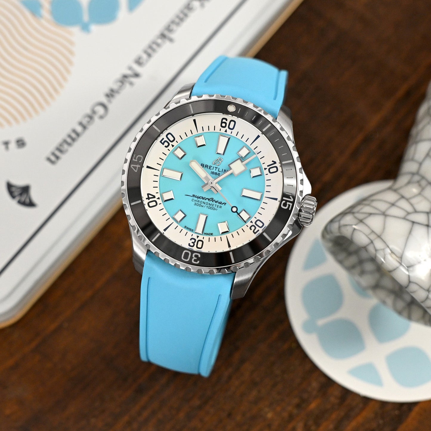 Breitling SuperOcean Automatic 44 Turquoise Blues