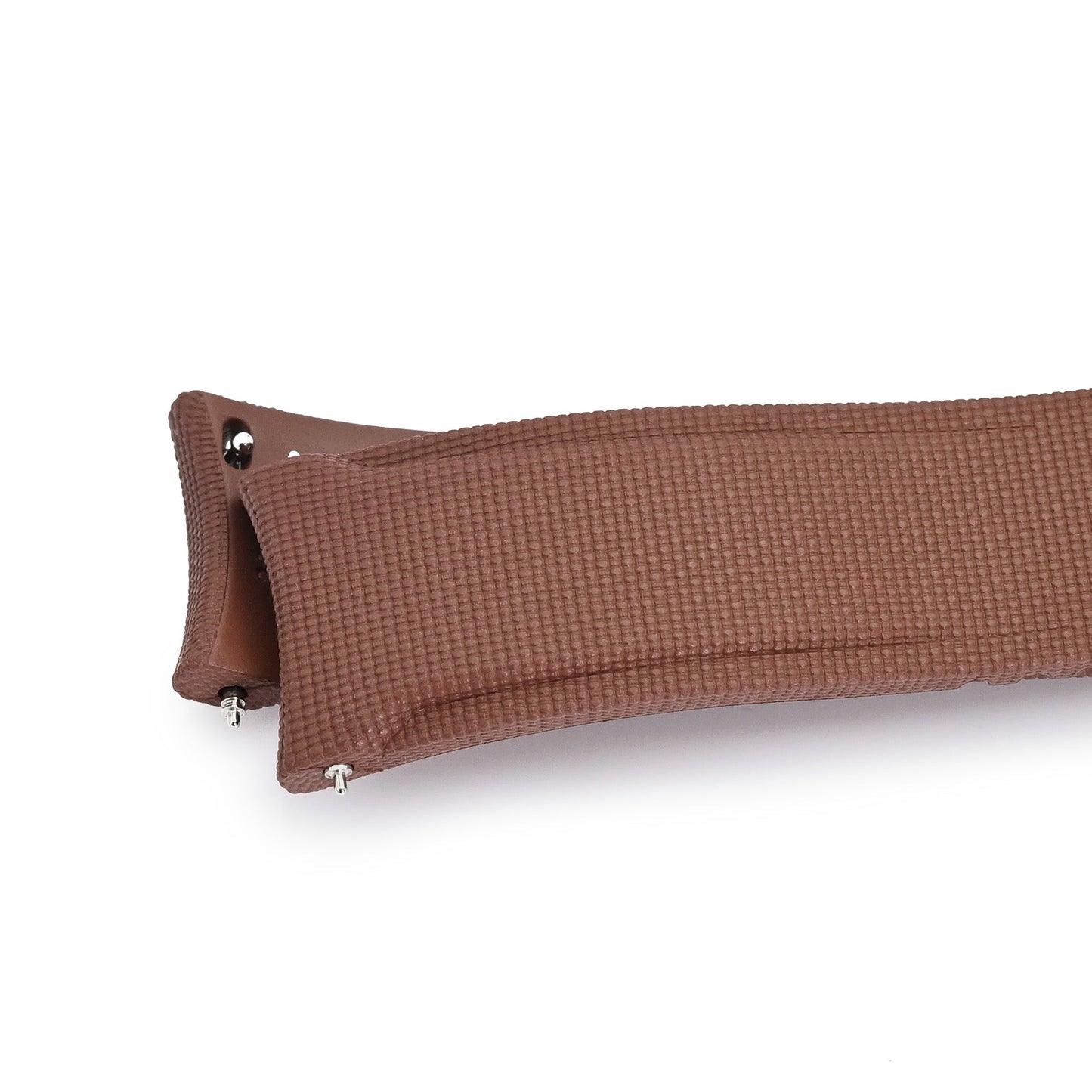 20mm Brown FKM40 FKM Quick Release Rubber Deployment Watch Band